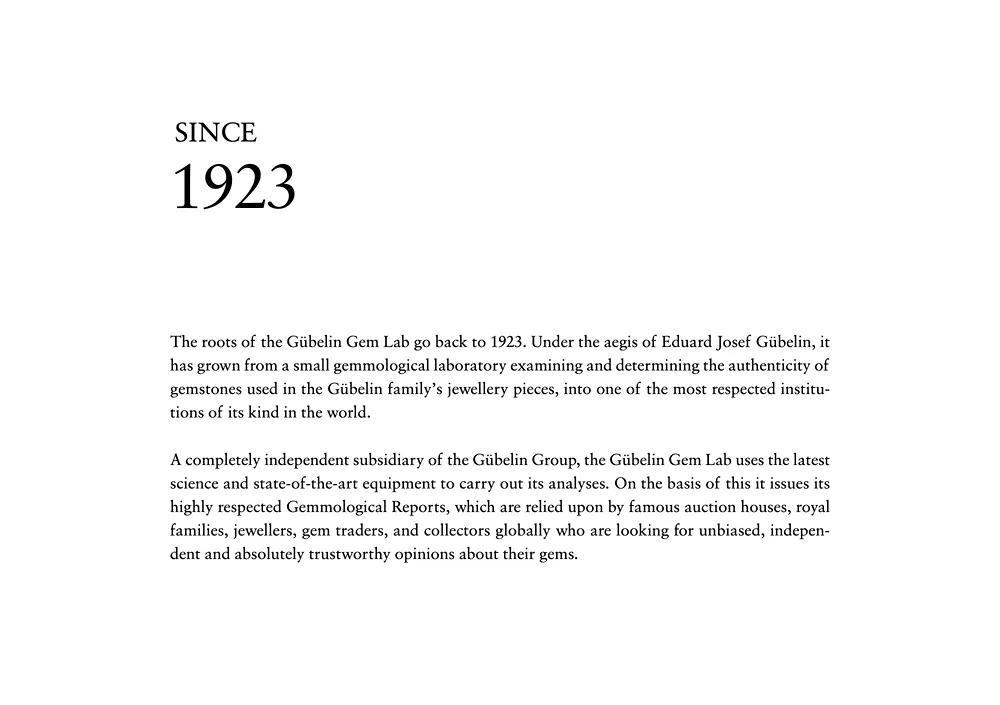 Page 5 of Gübelin Gem Lab